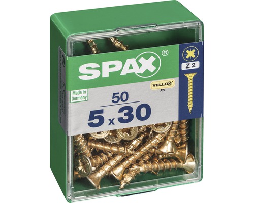 Schrauben der Größe 5 x 30 Millimeter in einer 50er-Packung