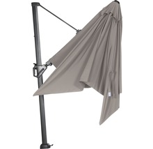 Seitenschirm mit stabilem Standfuß für den Gartenbereich