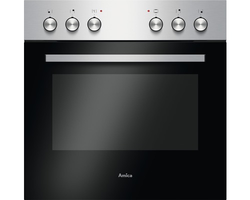 Einbauherdset Amica EHC 209 011 EC 59,5x59,5x57,5 cm mit Glaskeramik-Kochfeld Amica Einbaubackofen mit Bedienknöpfen und Glastür