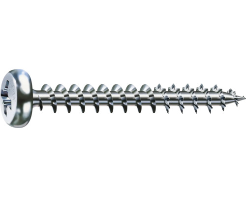 Spax Universalschraube T 10, Halbrundkopf, 3x12 mm, 30 Stück Holzschraube mit Senkkopf und Gewinde