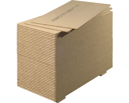 Stapel roher Spanplatten für Bauprojekte