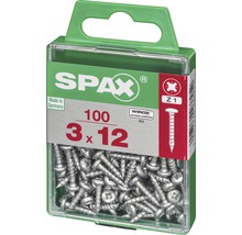Spax Senkkopfschrauben 3 x 12 Millimeter im 100er Pack