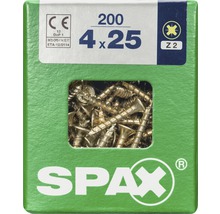 Spax Schrauben 4 x 25 mm, 200 Stück, Verpackung