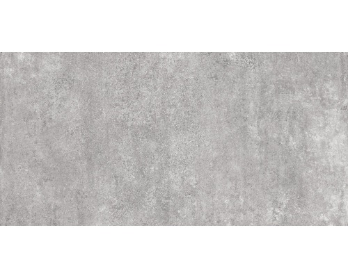 Feinsteinzeug Bodenfliese Clays 30,0x60,3 cm grau chrom aluminium