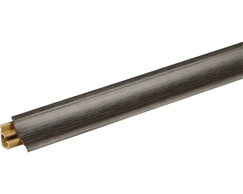 Wandabschlussleiste Eiche Palladio 37963 Länge: 590 mm Fußleiste mit Kabelkanal