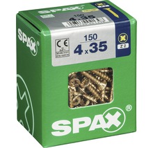 Schrauben der Größe 4 x 35 Millimeter, 150 Stück, in einer Verpackung von Spax