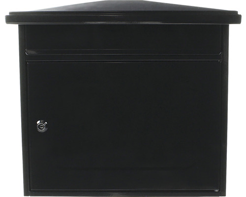 Wandbriefkasten Rottner Wörthersee 390 x 350 x 205 mm anthrazit Schwarzer Briefkasten mit Schloss