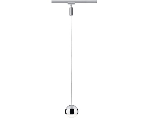 LED Pendel Paulmann URail Capsule II chrom/matt 1x6W 338 lm 2700 K warmweiß 954.57 Kugelförmige Hängeleuchte für Stromschienen-Systeme