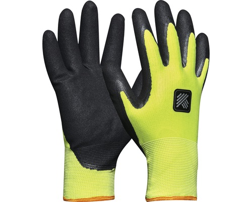 Arbeitshandschuhe Hammer Workwear Ice Gr. 11 Gelbe und schwarze Arbeitshandschuhe