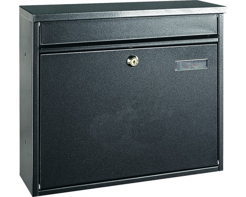Wandbriefkasten Rottner Hochhaus II 360 x 310 x 110 mm anthrazit Briefkasten aus Metall mit Schloss