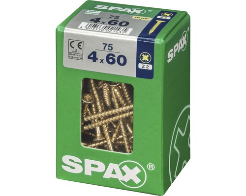 Spax Schrauben 4 x 60 Millimeter Packung