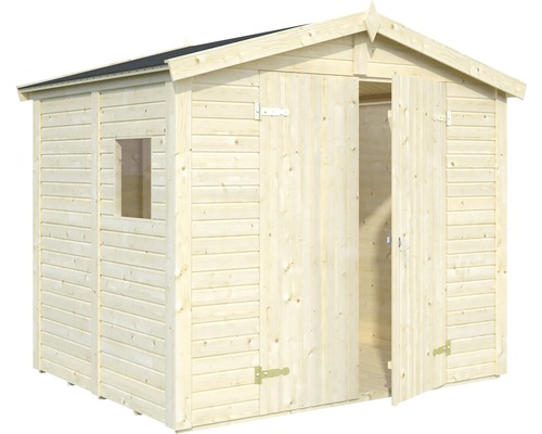 Holzgartenhaus mit Fenster und Doppeltür