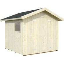 Holzgartenhaus mit Fenster und Doppeltür