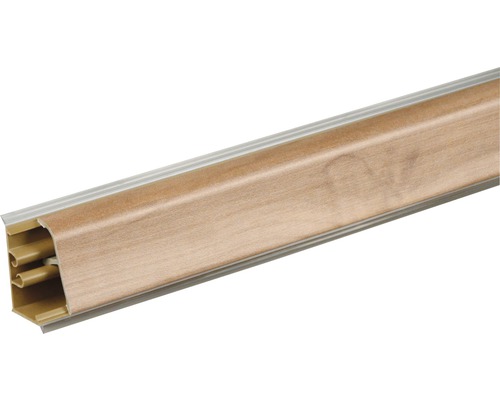 Wandabschlussleiste PICCANTE Kernapfel 311 Länge: 3000 mm Kunststoff-Sockelleiste mit Holzdekor