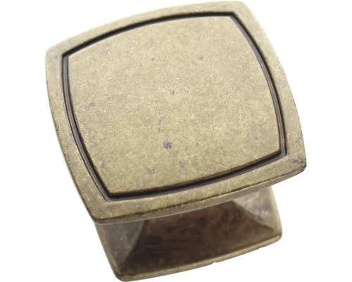 Quadratischer Möbelknopf aus Metall