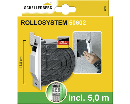 Schellenberg Rollladensystem 50602 Verpackung mit Made in Germany Siegel