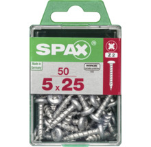 Spax Universalschrauben 5 x 25 Millimeter, 50 Stück in einer Verpackung