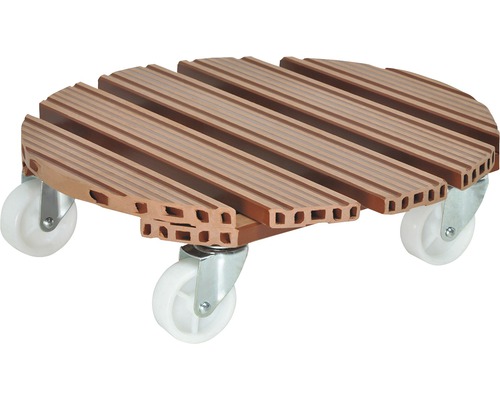 Pflanzenroller WagnerSystem WPC Ø 38,5 cm Tragkraft 150 kg terracotta