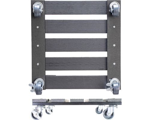 Rollbrett aus Holz mit vier Rollen