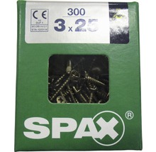Spax Schrauben 3 x 25 Millimeter, 300 Stück Packung