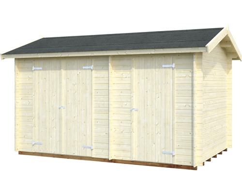 Holzgartenhaus mit Doppeltür und Satteldach