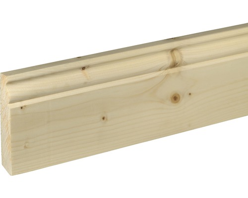 Sockelleiste Fichte/Tanne unsortiert 18x96 mm L:2000 mm Profilholz aus Fichte