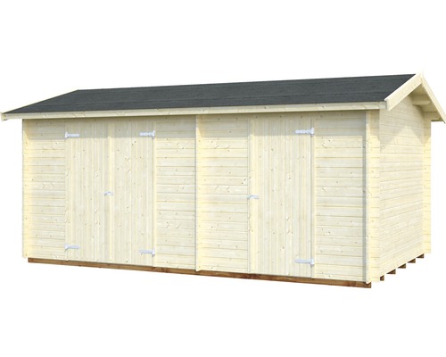 Holzgartenhaus mit drei Türen