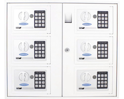 Schlüsselausgabesystem Rottner Keysystem 6 weiß, Außenmaß: B, H, T: 535x465x170 mm, Elektronikschloss-0