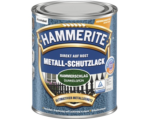 HAMMERITE Metall-Schutzlack Hammerschlag Dunkelgrün 250 ml