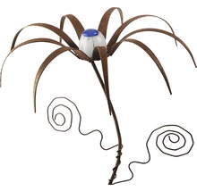 Gartenfigur Spinnenblume Rostdesign H 140 cm braun