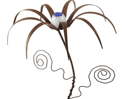 Gartenfigur Spinnenblume Rostdesign H 140 cm braun