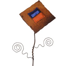 Gartenfigur Sonnenquadrat Rostdesign H 180 cm braun