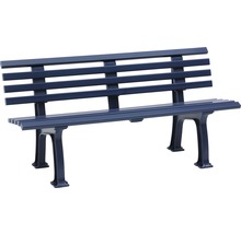 Gartenbank mit Latten aus Metall