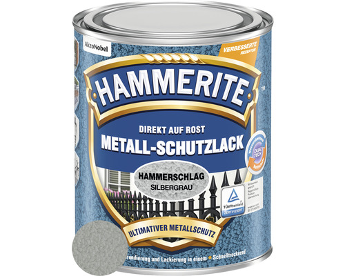 HAMMERITE Metall-Schutzlack Hammerschlag Silbergrau 750 ml