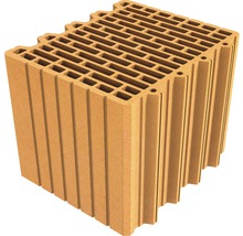 Ziegelstein mit horizontalen und vertikalen Kammern