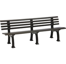 Gartenbank mit Rückenlehne