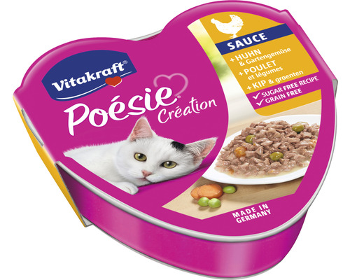 Katzenfutter nass VITAKRAFT Poésie Huhn und Gartengemüse 85 g