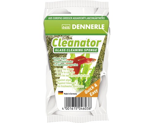 Dennerle Cleanator Glass Cleaning Sponge für Süßwasseraquarien in Verpackung