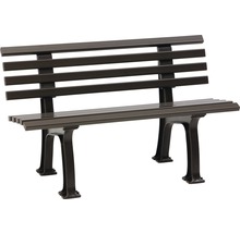 Gartenbank mit Lattenrostsitz und -lehne