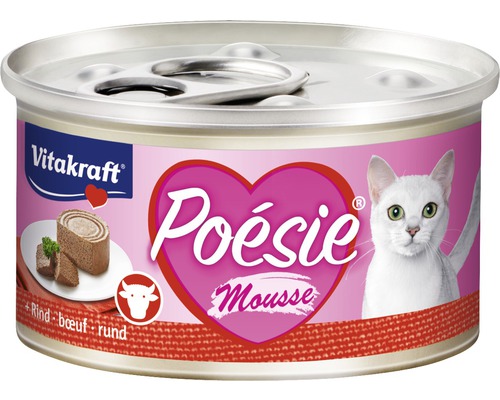 Katzenfutter nass VITAKRAFT Poésie Mousse Rind 85 g