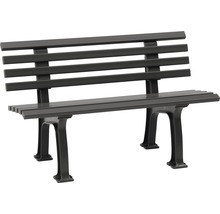 Gartenbank mit Rückenlehne und Armlehnen