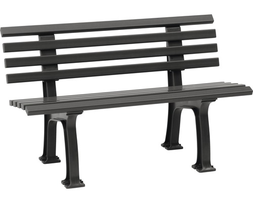 Gartenbank mit Rückenlehne und Armlehnen