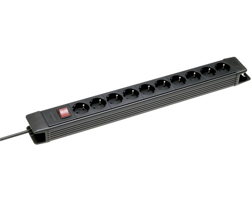 Steckdosenleiste Brennenstuhl® 10-fach, mit Schalter, 3G1,5, schwarz, 3 m