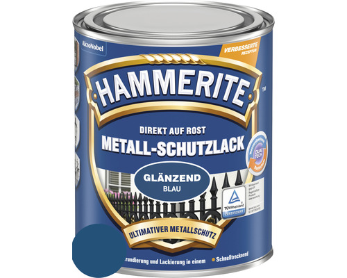 HAMMERITE Metall-Schutzlack glänzend Blau 750 ml