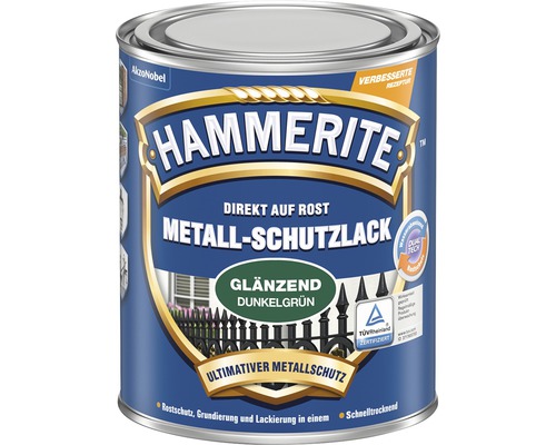 Hammerite Metallschutzlack dunkelgrün in einer Dose