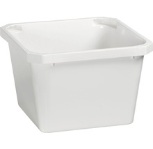 Quadratische weiße Mörtelwanne aus Kunststoff