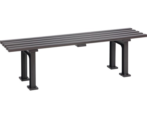 Metallbank mit Lattenrostsitzfläche