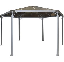 Gartenpavillon mit sechseckiger Form und Dach