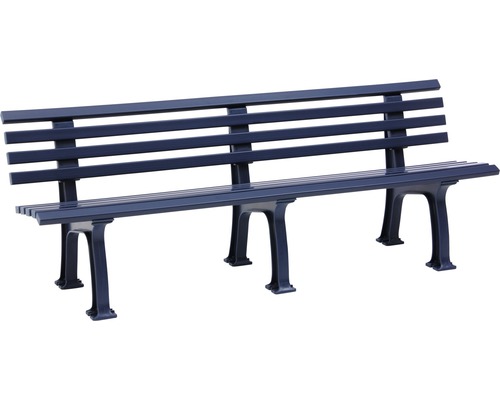 Gartenbank aus Kunststoff mit Rückenlehne