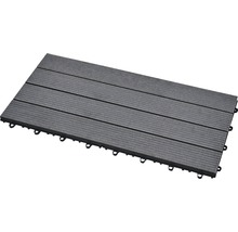 Terrassenfliese aus Kunststoff mit Holzoptik